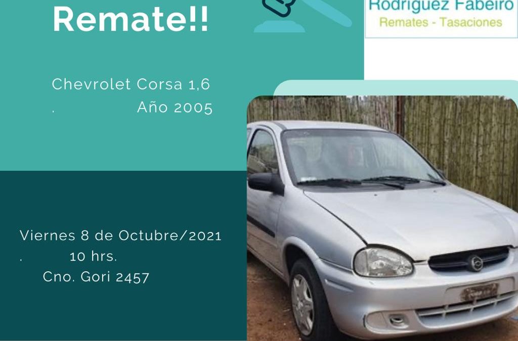 REMATE JUDICIAL – ADUANA AUTOMOTORES – 08/10/2021 – 10 hrs. Cno. Gori 2457, Montevideo